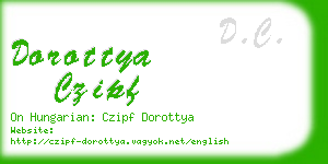 dorottya czipf business card